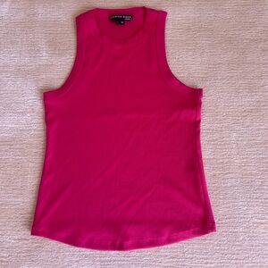 Veronica Beard Jeans Jordyn Pink Ribbed Tank Top- Size M